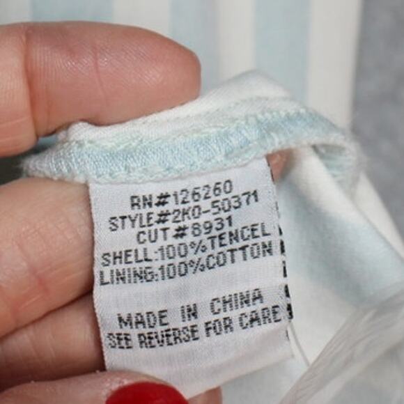 NWT Velvet Heart Women's Blue White Stripe Dress Size S Sleeveless Babydoll - Picture 7 of 8